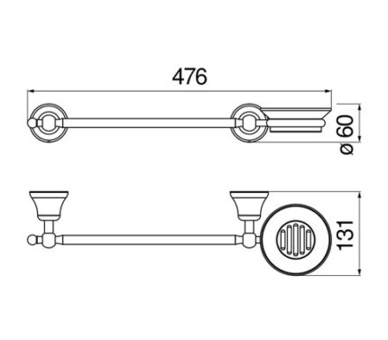 ACCESSOIRE, PORTE-SERVIETTES AVEC PORTE-SAVON