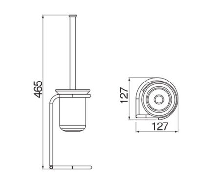 ACCESSOIRE, PORTE-BALAI DE WC