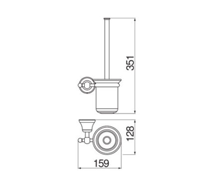 ACCESSOIRE, PORTE-BALAI DE WC